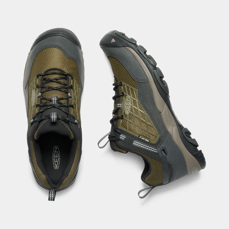 Keen Saltzman Waterproof - Erkek Trekking Ayakkabısı - Koyu Zeytin Yeşili/Siyah - Turkey (839072UVE)